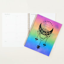 Creëer Uw eigen filigraan Boho Moon Silhouet
