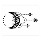 Creëer Uw eigen filigraan Boho Moon Silhouet Rubberstempel (Afrduk)