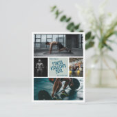 Creëer uw eigen fitness foto Briefkaart (Staand voorkant)