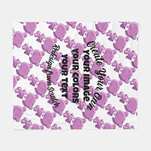 Creëer Uw eigen. - Fleece Deken (Voorkant (Horizontaal))