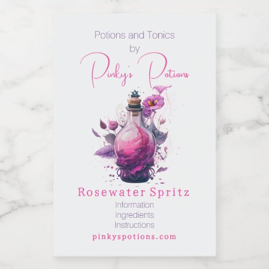 Creëer Uw eigen flesje van de flesapotheek van de Voedselcontainer Etiket (Enkel label)