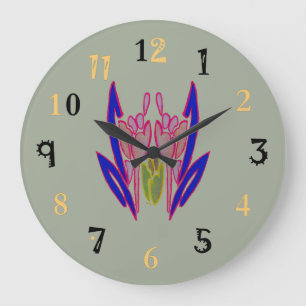 Creëer uw eigen Floral kleuren met hoge kwaliteit Grote Klok