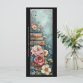 Creëer Uw eigen Floral Magic Book Stack Bladwijzer (Staand voorkant)