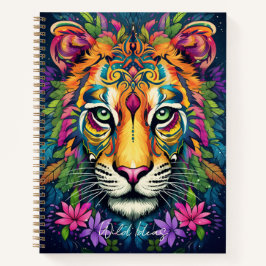 Creëer Uw eigen Floral Tribal Tiger Notitieboek
