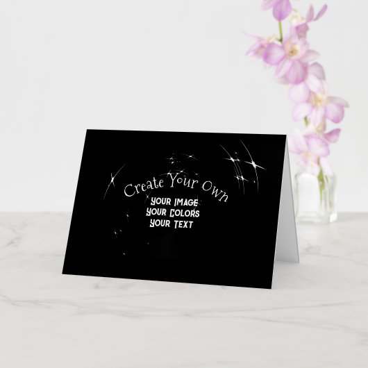 Creëer Uw eigen Folie Wenskaart (Orchidee)