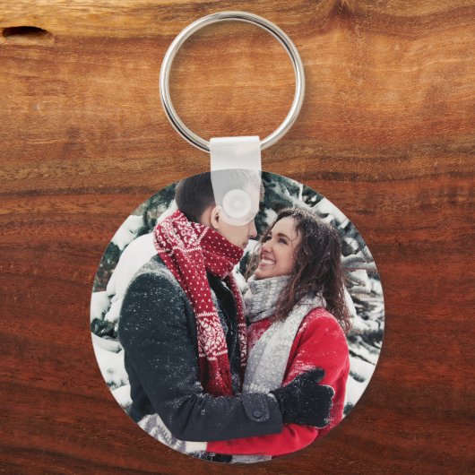 Creëer Uw eigen foto 2 dubbelzijdig Sleutelhanger (Achterkant)