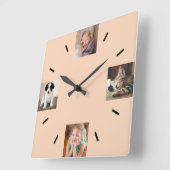 Creëer Uw eigen foto 4 Moderne foto-foto's Vierkante Klok (Hoek)