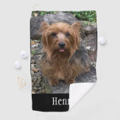 Creëer Uw eigen foto Aangepast Pet Golf Golfhanddoek (Insitu)