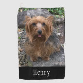 Creëer Uw eigen foto Aangepast Pet Golf Golfhanddoek (Voorkant)