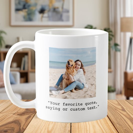 Creëer Uw eigen foto Aangepaste offerte Koffiemok