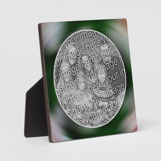 Creëer Uw Eigen Foto Abstracte Kunst Swirls Fotoplaat (Voorkant)