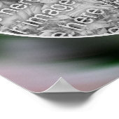 Creëer Uw Eigen Foto Abstracte Kunst Swirls Lijst Poster (Hoek)