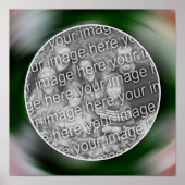 Creëer Uw Eigen Foto Abstracte Kunst Swirls Lijst Poster (Voorkant)