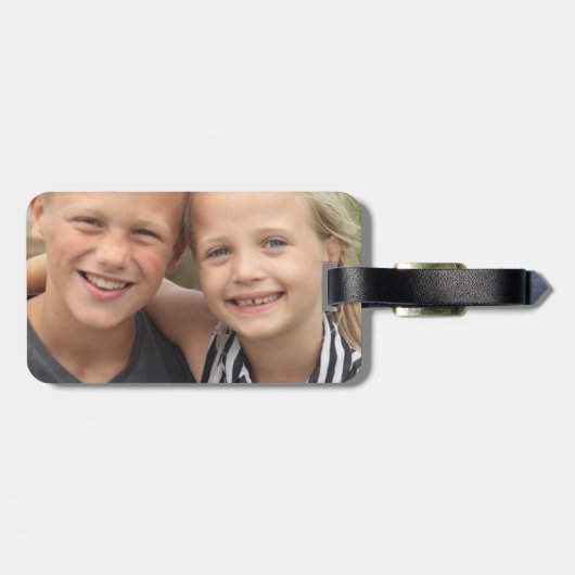 Creëer Uw eigen foto Acryl Bagagelabel (Achterkant horizontaal)
