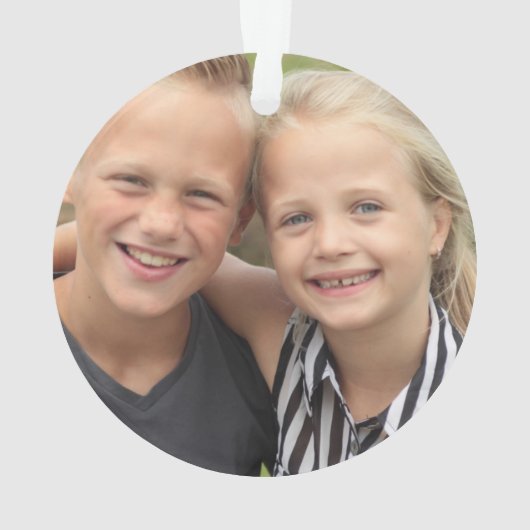 Creëer Uw eigen foto Acryl Ornament (achterkant)