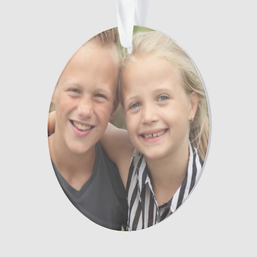 Creëer Uw eigen foto Acryl Ornament (voorkant)