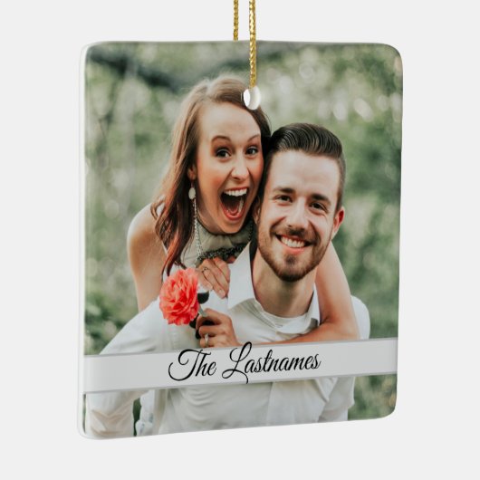 Creëer Uw eigen foto-Afbeelding Keramisch Ornament (Rechts)