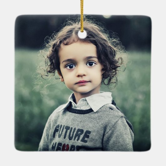 Creëer Uw eigen foto-Afbeelding Keramisch Ornament (Achterkant)