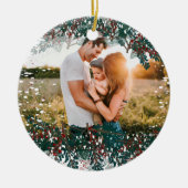 Creëer uw eigen foto-afbeelding keramisch ornament (Voorkant)