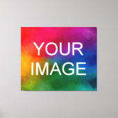 Creëer Uw eigen foto Afbeelding Logo stretched Canvas Afdruk (Voorkant)