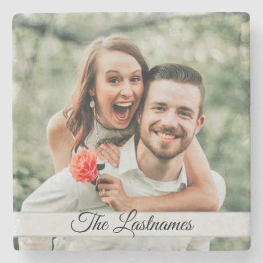 Creëer Uw eigen foto-Afbeelding Stenen Onderzetter (Voorkant)