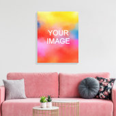 Creëer Uw eigen foto Afbeelding uitgerekt verticaa Canvas Afdruk (Insitu (Woonkamer))