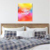 Creëer Uw eigen foto Afbeelding uitgerekt verticaa Canvas Afdruk (Insitu (Slaapkamer))