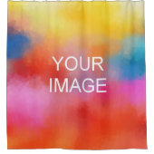 Creëer Uw eigen foto-Afbeelding uploaden Tekstnaam Douchegordijn (Voorkant)