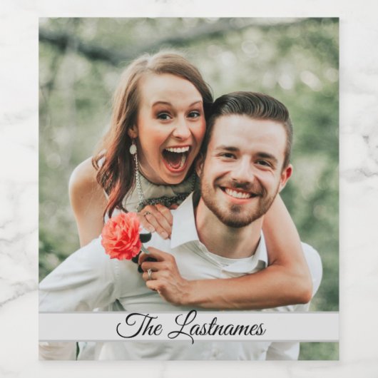 Creëer Uw eigen foto-Afbeelding Wijn Etiket (Enkel label)