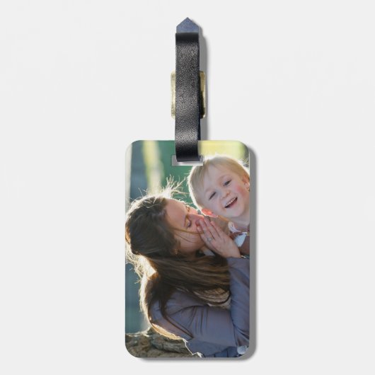 Creëer Uw eigen foto Bagagelabel (Achterkant verticaal)