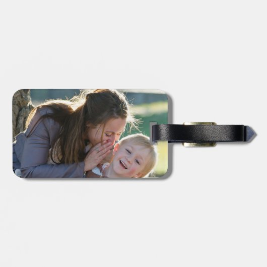 Creëer Uw eigen foto Bagagelabel (Achterkant horizontaal)