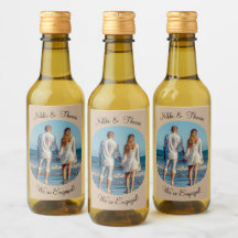 Creëer Uw eigen foto-beige Verloving Naam combinat