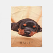 Creëer Uw eigen foto bevestigen Aangepast Fleece Deken (Voorkant)