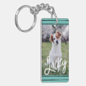 Creëer Uw eigen foto Boho Paw-Sleutelhanger voor f Sleutelhanger (Voorkant Links)