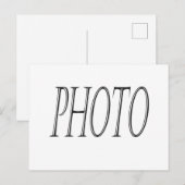 Creëer uw eigen foto-briefkaart briefkaart (Voorkant / Achterkant)