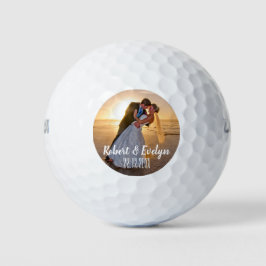 Creëer uw eigen foto bruiloft gunst golfballen