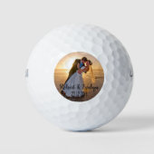 Creëer uw eigen foto bruiloft gunst golfballen (Voorkant)