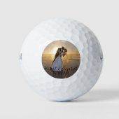 Creëer uw eigen foto bruiloft partij gunst golfballen (Voorkant)