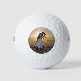 Creëer uw eigen foto bruiloft partij gunst golfballen