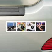 Creëer Uw eigen foto Bumper 4 afbeeldingen! Bumpersticker (Op auto)