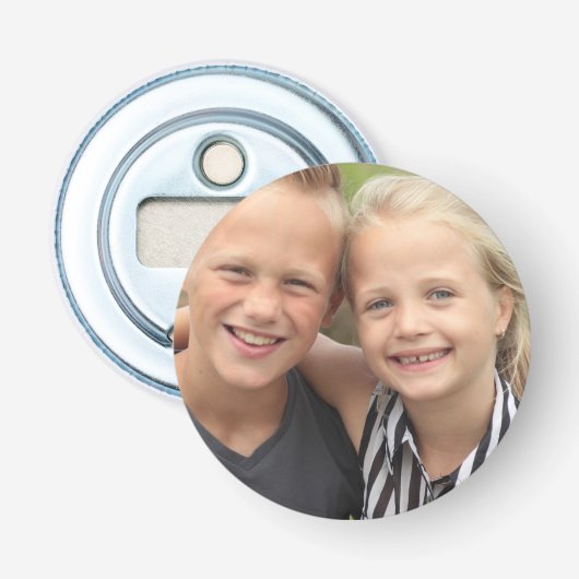 Creëer Uw eigen foto Button Flesopener (Voorkant)