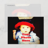 Creëer Uw eigen foto-cadeautjes Sjabloon Briefkaart (Voorkant / Achterkant)