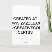 CREËER UW EIGEN FOTO CHRISTMAS-KAART FEESTDAGEN KAART (Achterkant)