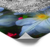 Creëer Uw Eigen Foto Clematis Bloemenrand Poster (Hoek)