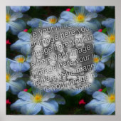 Creëer Uw Eigen Foto Clematis Bloemenrand Poster (Voorkant)