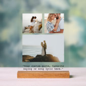 Creëer uw eigen foto collage citaat acryl bord (Neutraal)