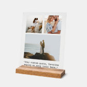 Creëer uw eigen foto collage citaat acryl bord (Hoek)