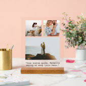 Creëer uw eigen foto collage citaat acryl bord (Huwelijk)