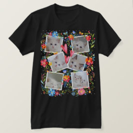Creëer Uw eigen foto Collage Kinder huisdieren T-shirt