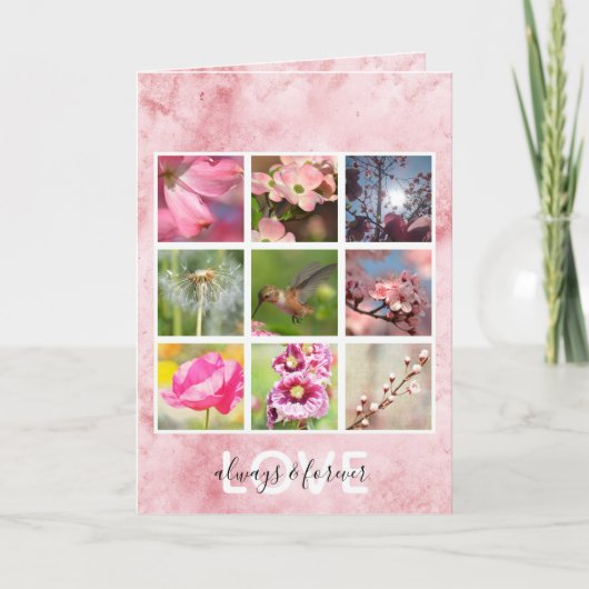 Creëer uw eigen foto collage liefde kaart (Voorkant)